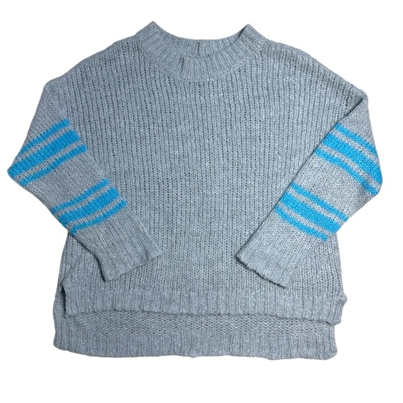 Aerie Gray Knit Mohair Wool Blend Sweater Womens M - Picture 1 of 8